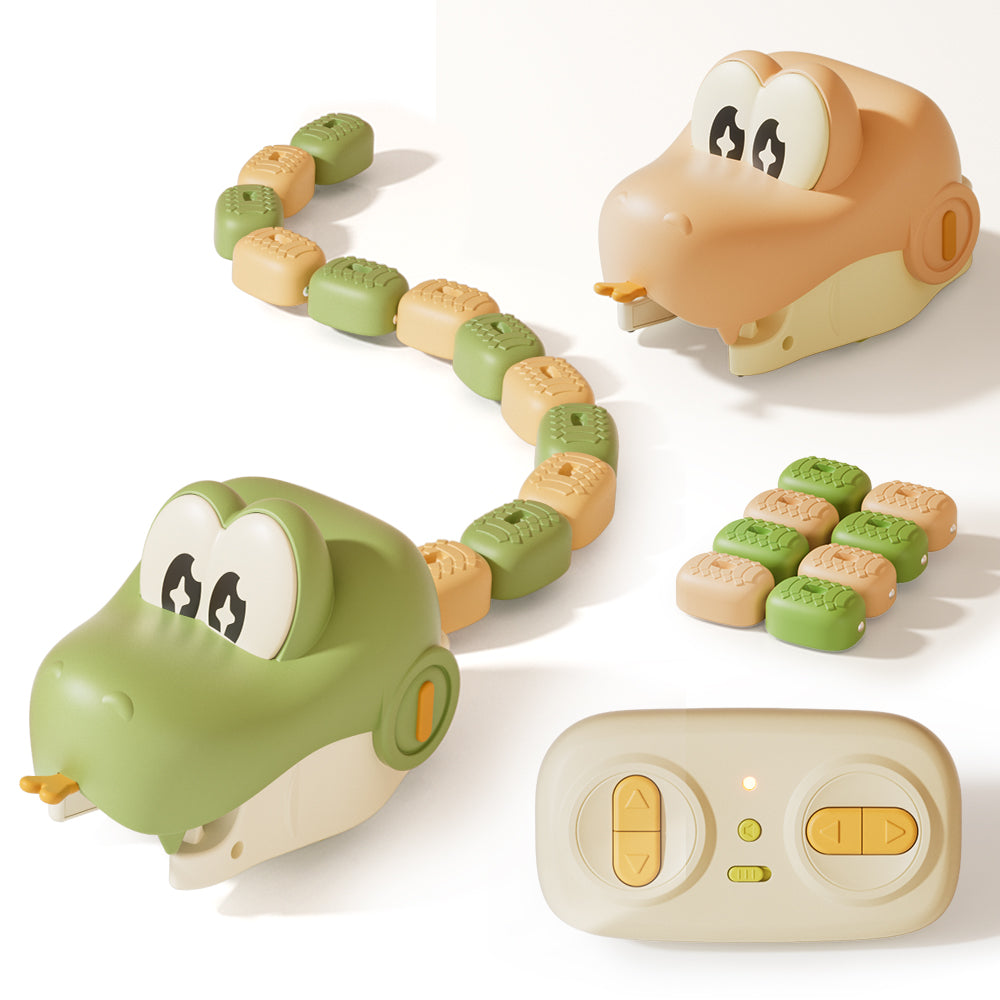 Remote Control Electric Gobbling Snake Toy with Sound Effects