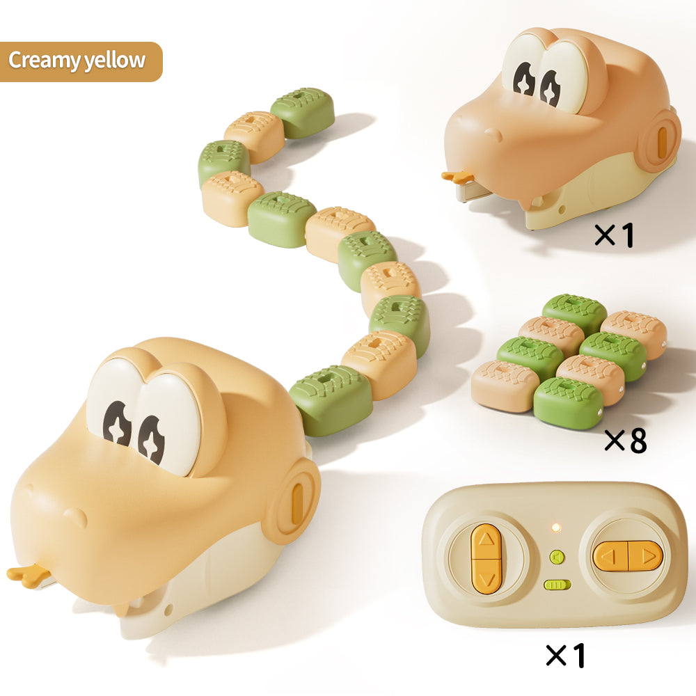 Remote Control Electric Gobbling Snake Toy with Sound Effects