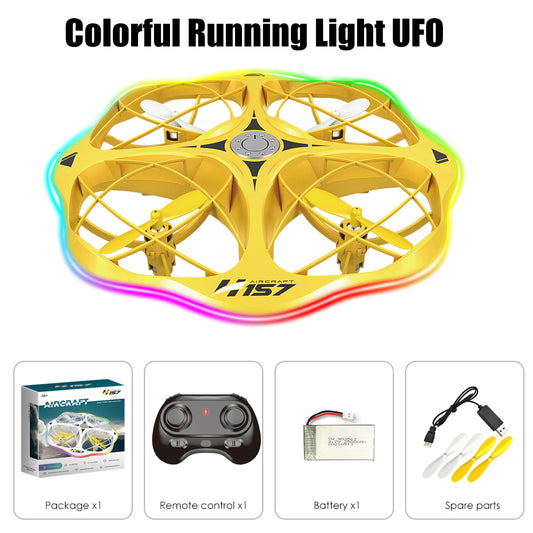 H157 UFO Drone with Colorful LED Running Lights