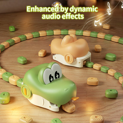 Remote Control Electric Gobbling Snake Toy with Sound Effects