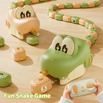 Remote Control Electric Gobbling Snake Toy with Sound Effects