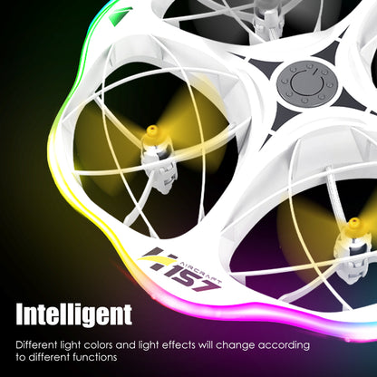 H157 UFO Drone with Colorful LED Running Lights