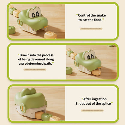 Remote Control Electric Gobbling Snake Toy with Sound Effects