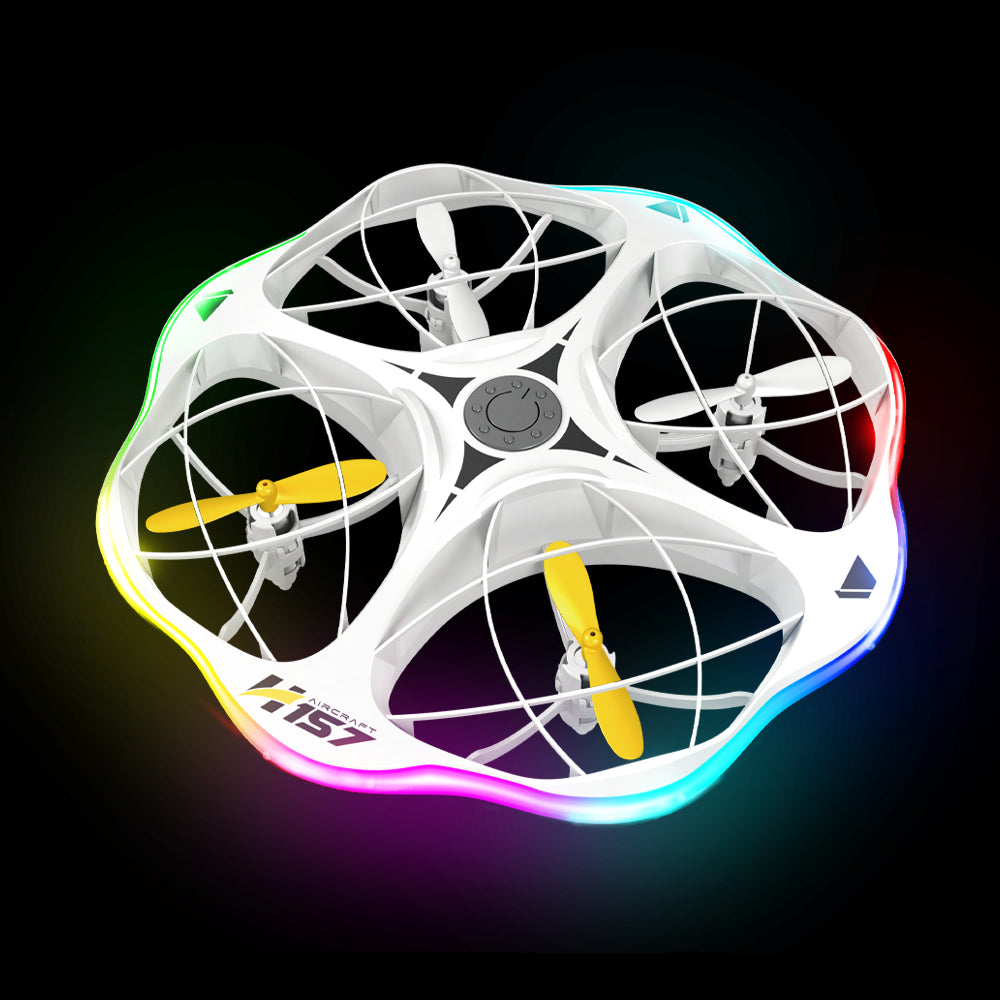 H157 UFO Drone with Colorful LED Running Lights