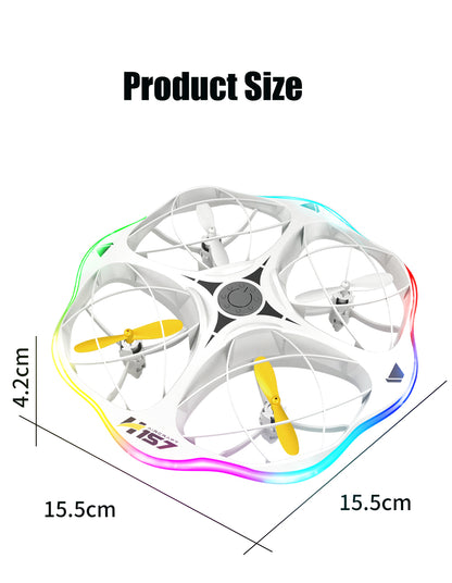 H157 UFO Drone with Colorful LED Running Lights