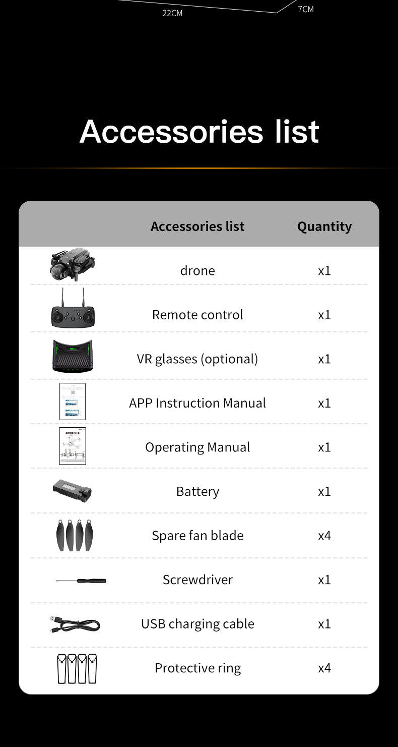 H20 Foldable Aerial Drone with Dual Camera & FPV Live Video